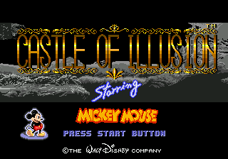 Заставка игры Castle of Illusion Starring Mickey Mouse